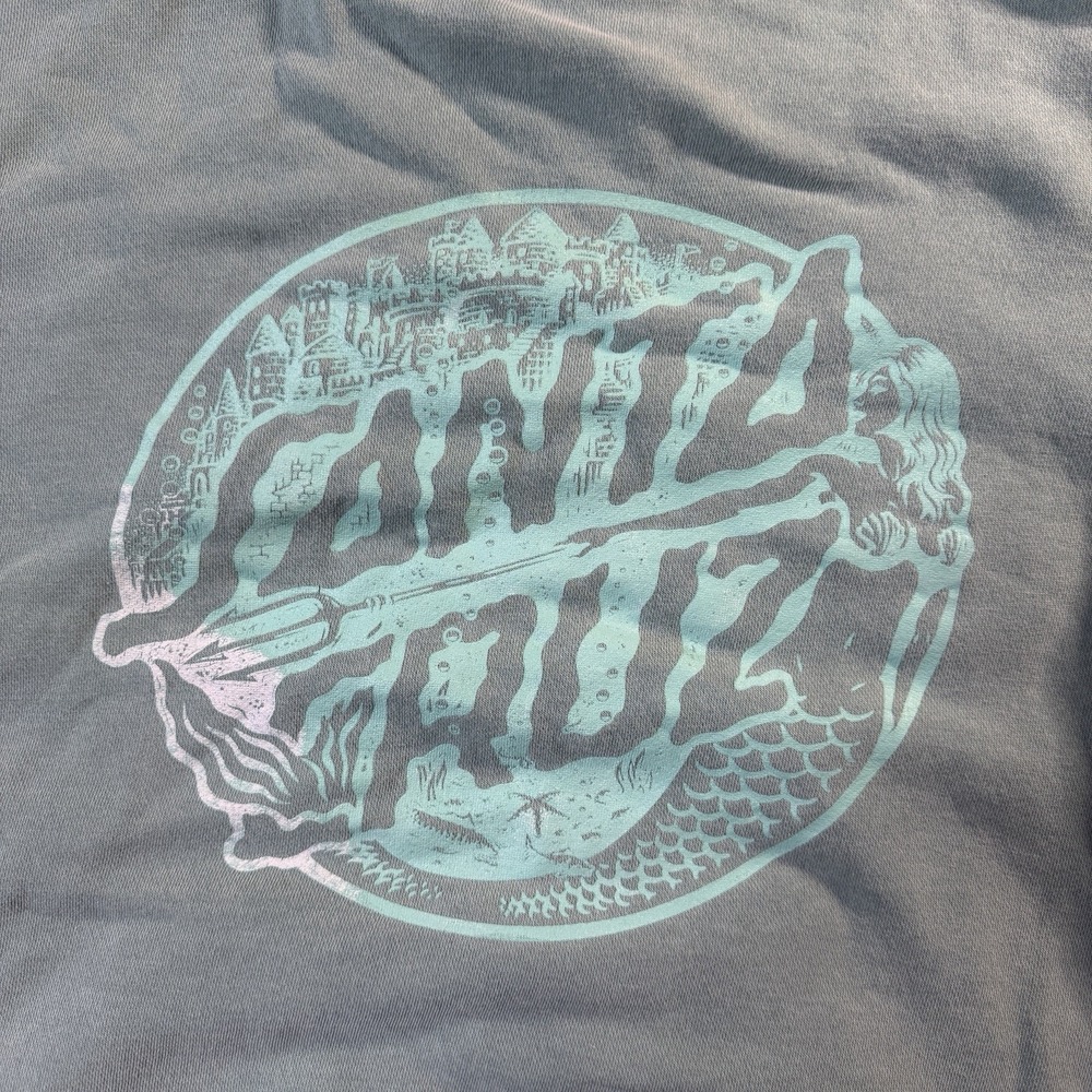 Santa Cruz Long Sleeve Blue Hooded Pullover Sweatshirt XS - Picture 7 of 8